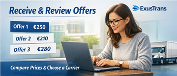 Particular a analisar propostas de transporte de transportadoras na plataforma ExusTrans